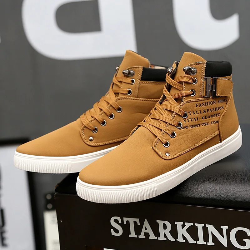 Mens Shoes Autumn Collection Mens Shoes Premium Skateboarding Shoes Retro Platform Casual Lace Up Mens Fashion Boots 241031