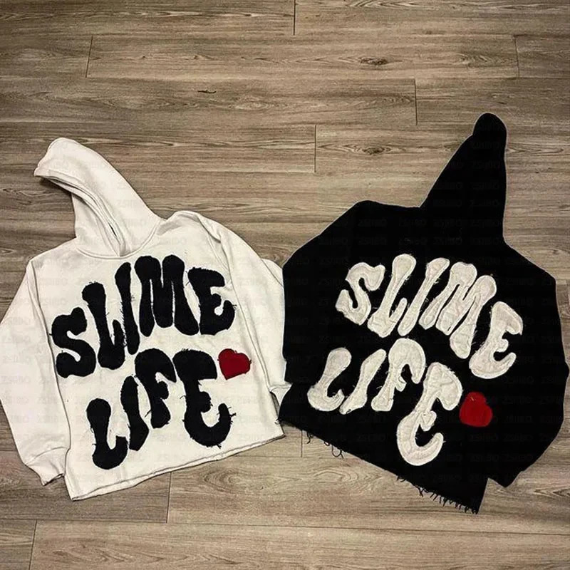 Y2k Retro American Colored Letter Hoodie Mens Fashion High Street Oversized Sportswear Womens Retro Casual Jacket 241031