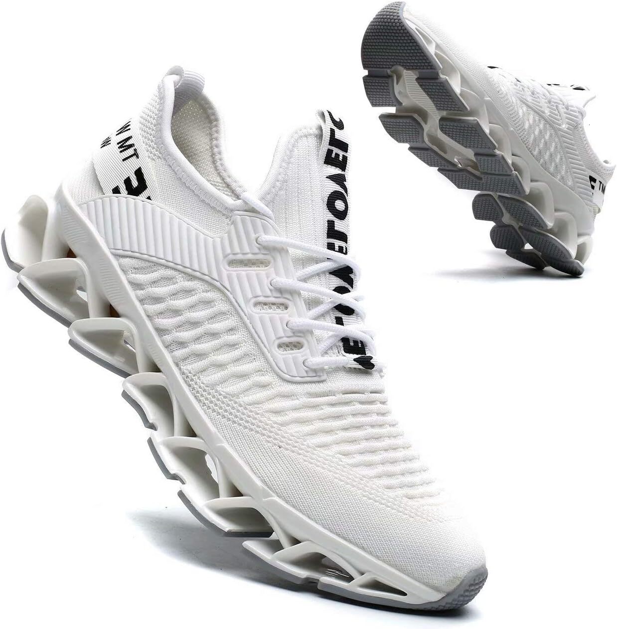 Men S Fashion Sports Shoes Breathable Mesh Running Blade Anti Slip Soft Sole Casual Walking