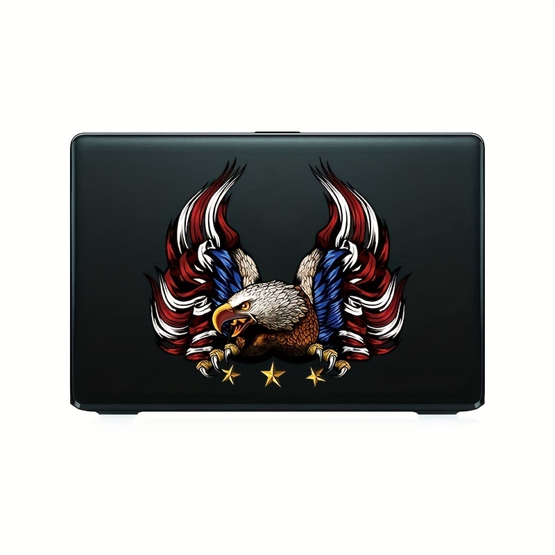 New Car Bald Eagle Diffuse Paper Flag Shielding Scratch Outdoor Vinyl Sticker For Windows Bumpers Laptops Etc
