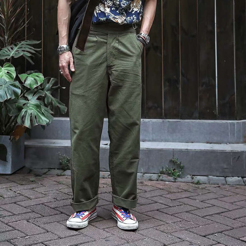 Non Stock Army Gurkha Trousers Men's Casual Pants Retro Style Khakis