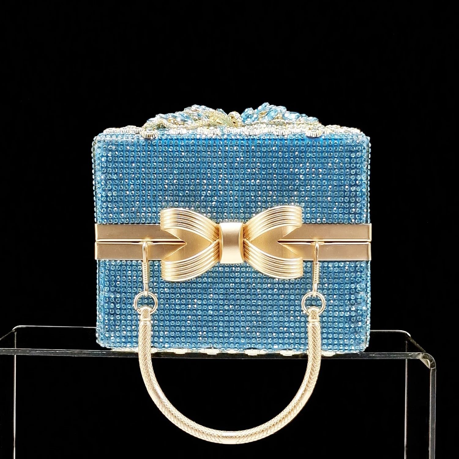 QSGFC Italian Clutch Dual Use Full Dia Exquisite Gift-Box And High Heels For Party Women Shoes 241030