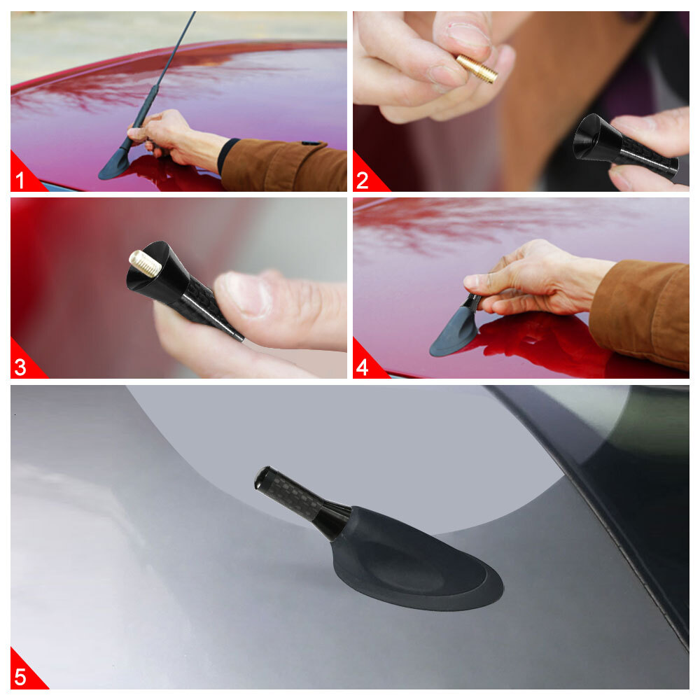 New Car Short Antenna For Peugeot 206 207 208 301 307 308 T9 406 407 408 508 2008 3008 5008 108 RCZ 607 4008 Rifter 107 Accessories