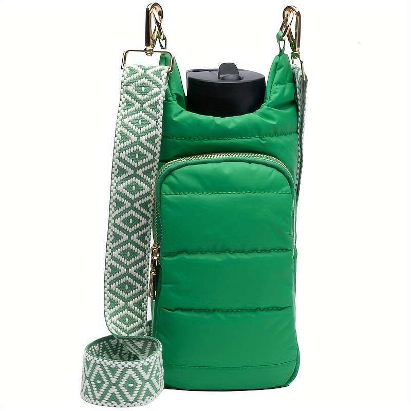multifunctional outdoor down bottle cover with fashion shoulder strap crossbody bag for kettle protection