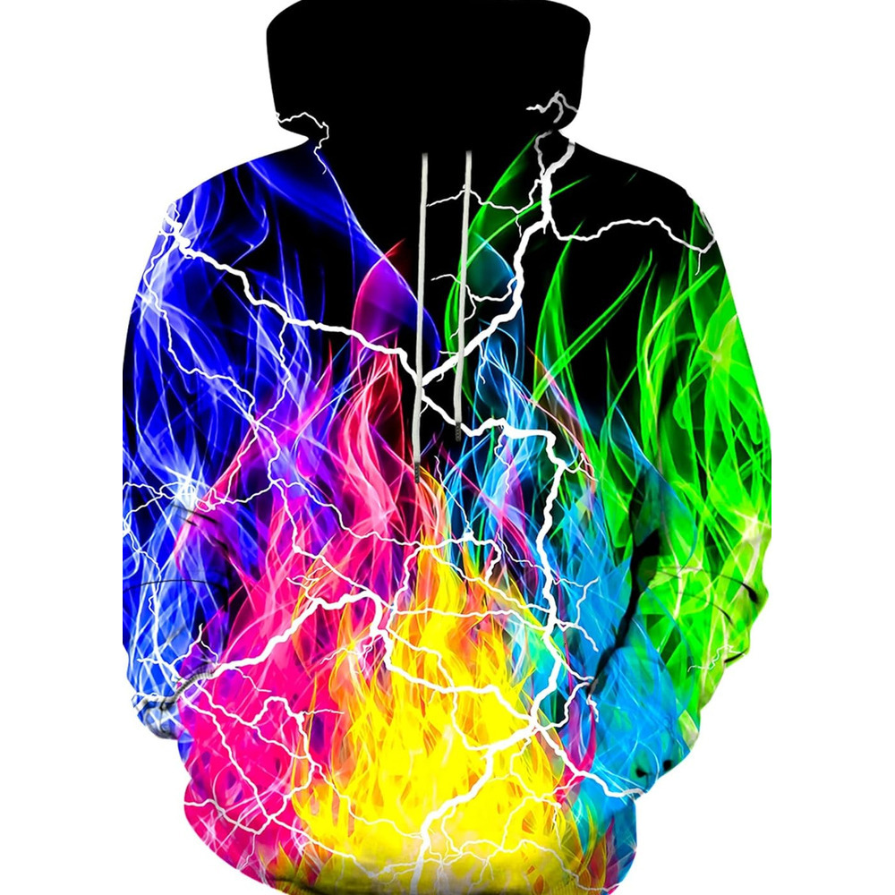 Hoodie for Mens Womens Unisex Graphic Hoodies 3D Cool Design Print Colorful for Men and Women Graphic Warm Hip Hop cool