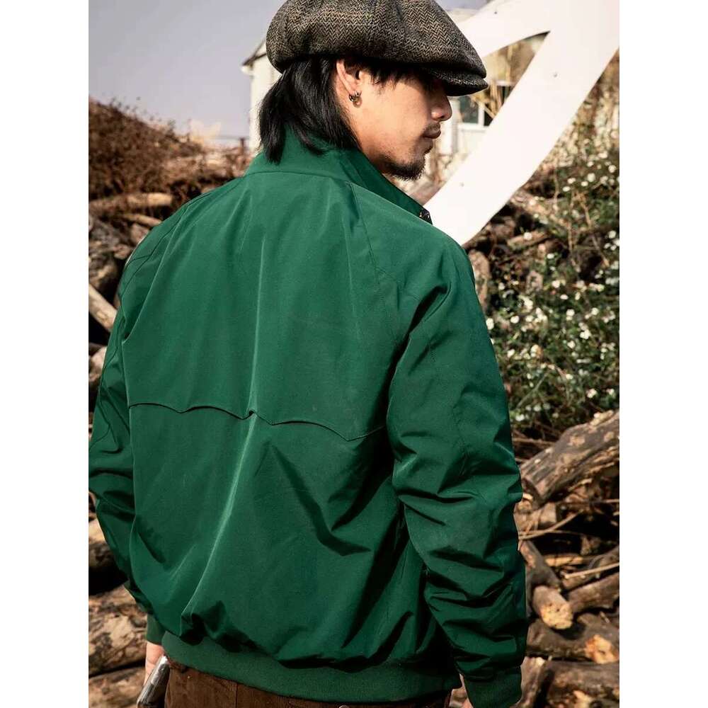 Red Tornado Classic British Style Timeless Menswear Golf Jacket Windbreaker