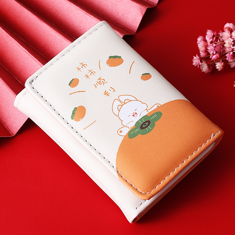 New Designer Persimmon Ruyi Short Fashion Chinese Fashion Student Little Fresh Women's Cute Wallet