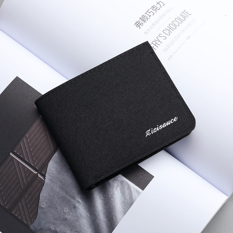 New designer canvas wallet, men's fashion brand, fashionable, simple and casual wallet, functional driver's license integrated bag, multi po