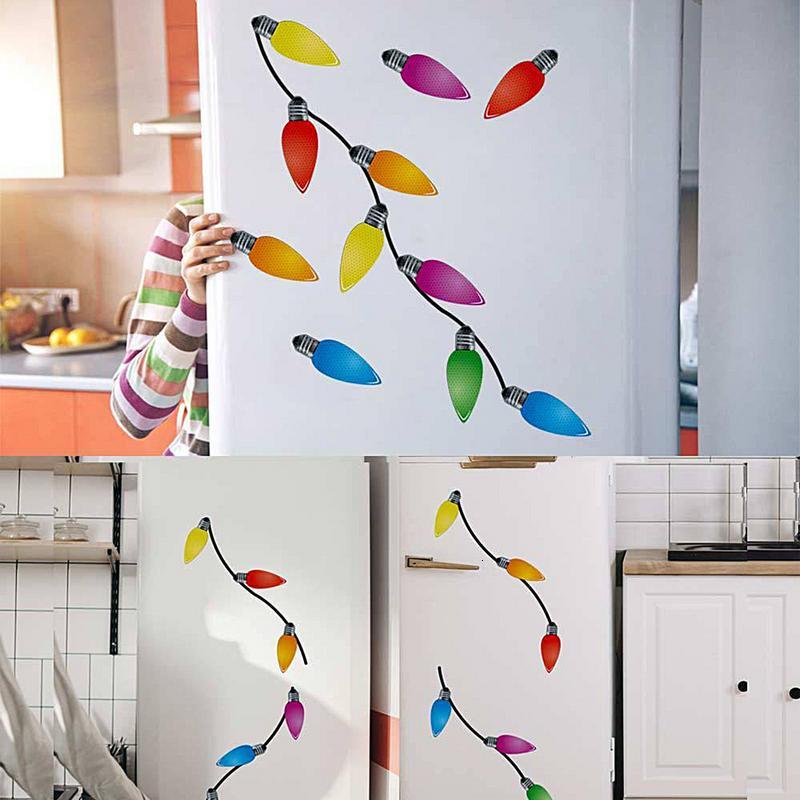 New Magnet For Reflective Light Stickers 6 Bright Colors Car Refrigerator Decorations Christmas Decals