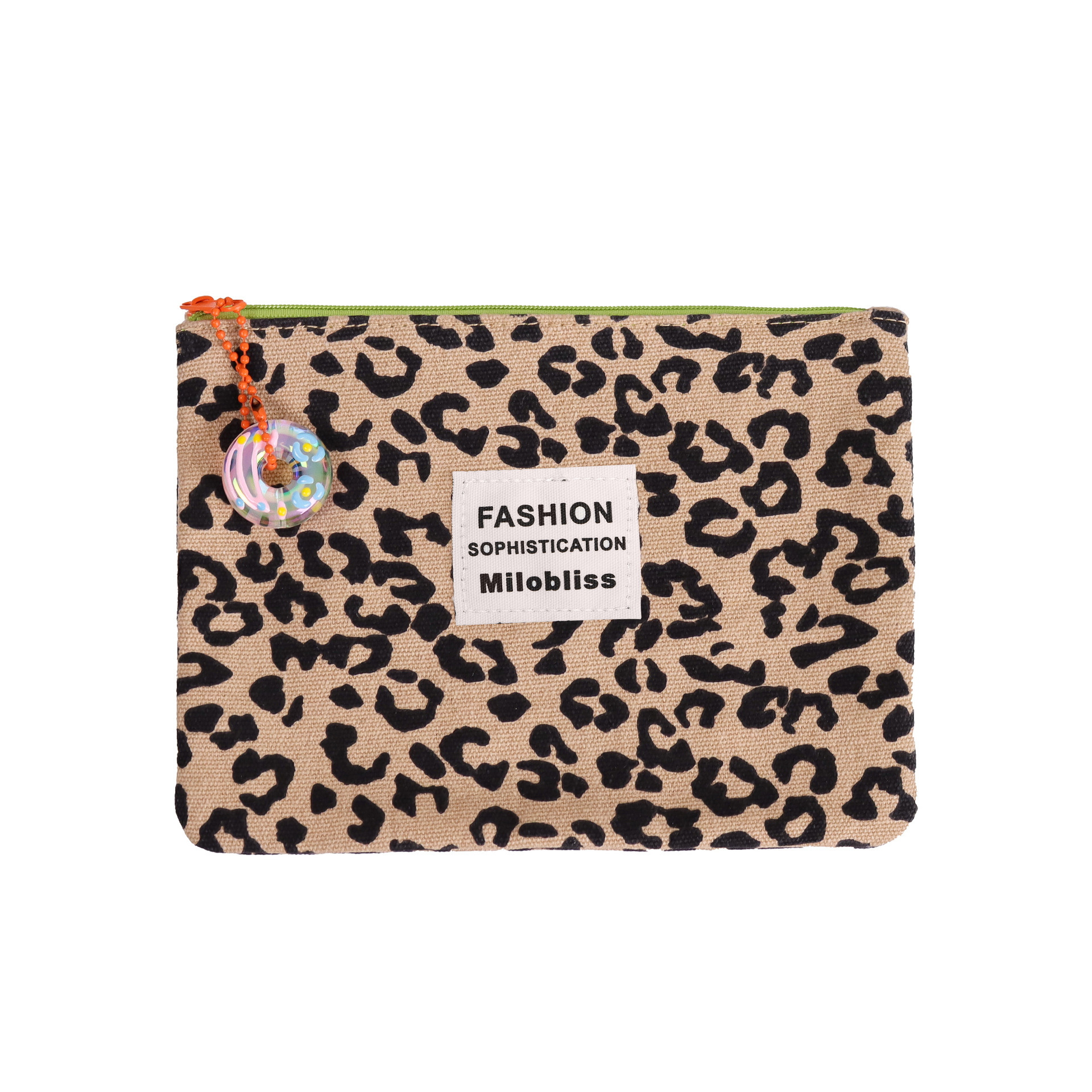 New designer, new leopard print, creative niche design, portable makeup storage bag, handbag