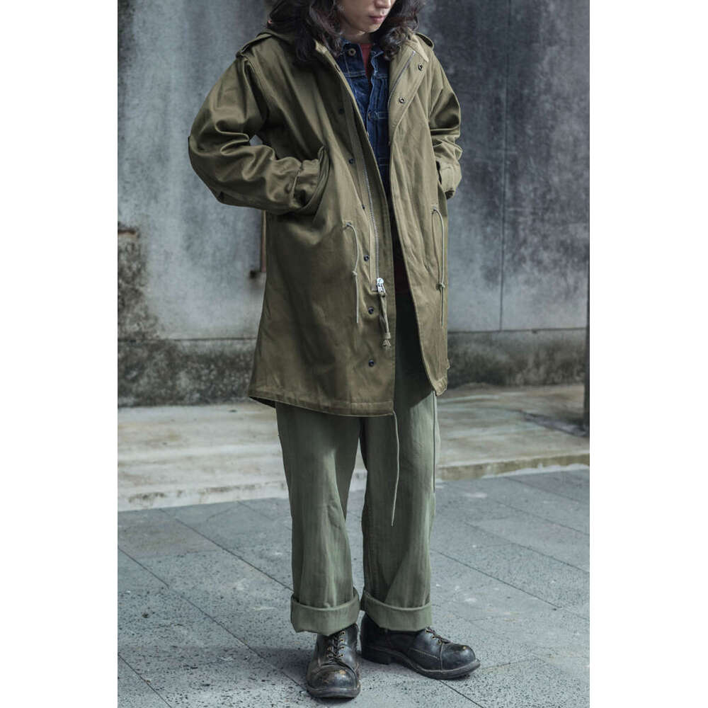 Bronson M-1951 Fishtail Parka Shell Sateen Cotton Army Type M-51 Coat Jacket