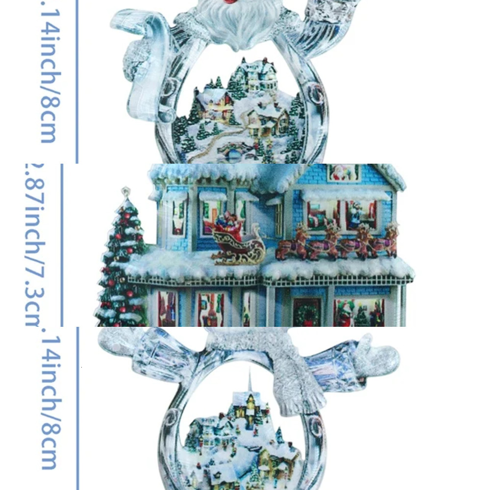 New Tree Acrylic Snowman Hanging Pendant Christmas Decoration For Home Xmas Cristmas Gifts Navidad Natal New Year