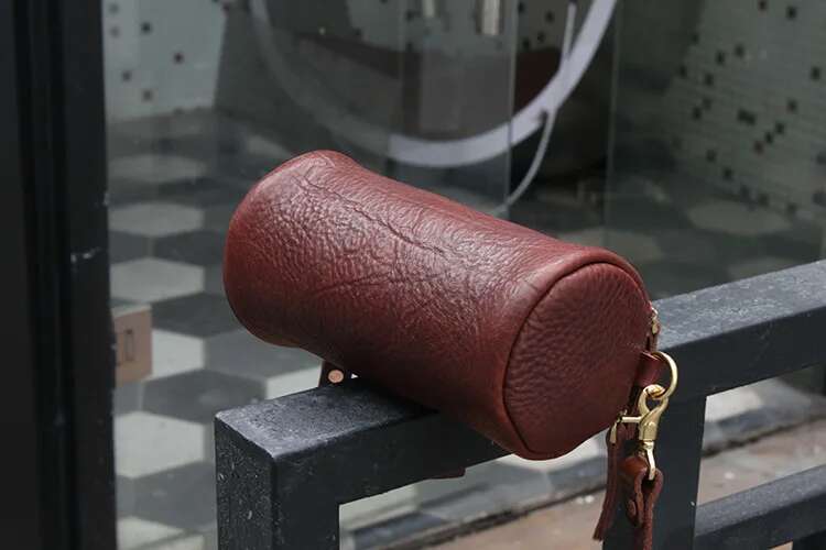 2024 New Genuine Leather High Quality Shoulder Crossbody Cydrical Bag