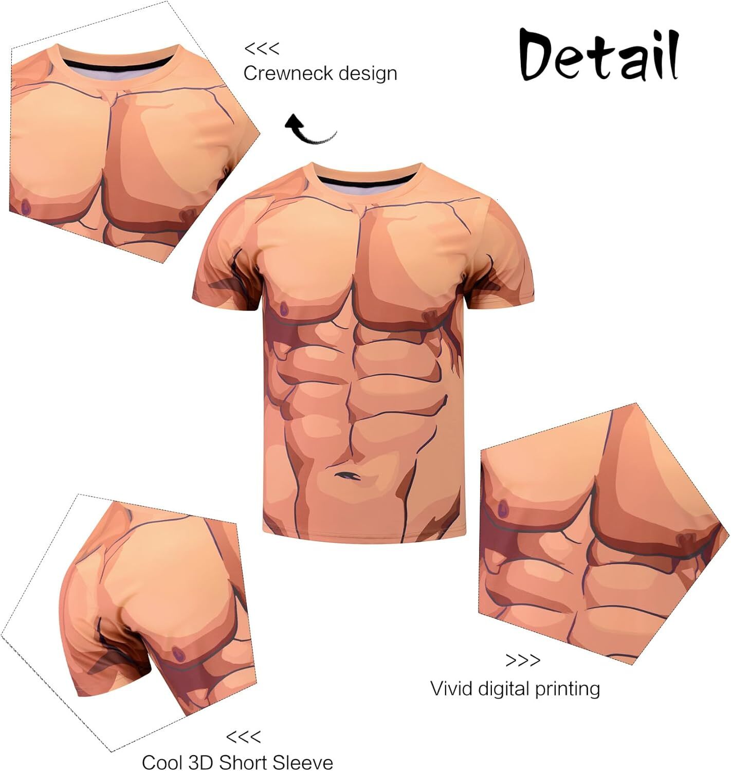 Mens T shirt Men Muscle T-Shirts 3D Print Funny Graphics Pattern Crewneck Short Sleeve Tees Shirt tee Casual tops summer clothes