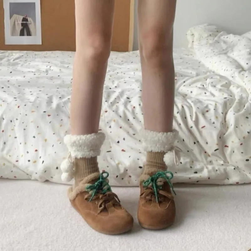 Flats Mules Women Slingback Slippers Winter Suede Lace Up Fashion Short Plush Warm 2025 Trend Shoes Women Cozy Cotton Slippers 241031