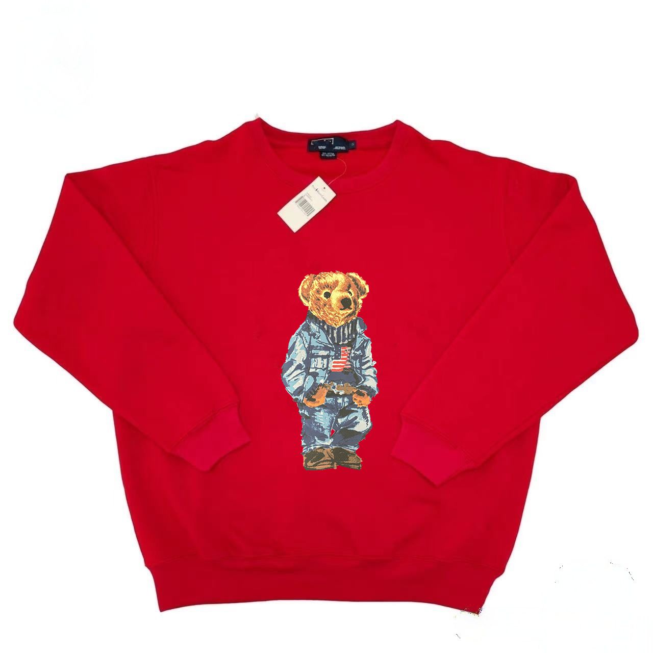 Bearskin Hoodie Warm Blue Cotton Mens Teddy Bear Apparel Hoodie with Lovable Print SXXL L2510184YHW