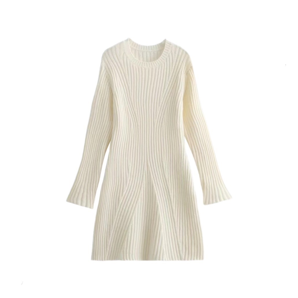 2023 autumn and winter new women's clothing, European American style fashionable thread knitted dress M6247