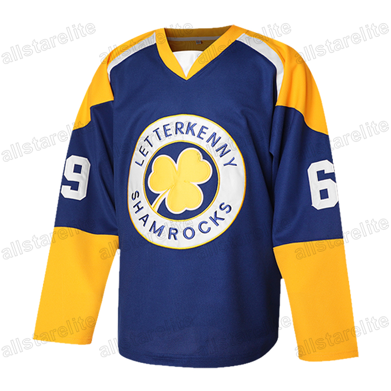 69 Shore SudBery Blueberry Mens Ice Hockey Jerseys Embroidered Details Black Blue Red In Stock Fast Shipping S-XXXL