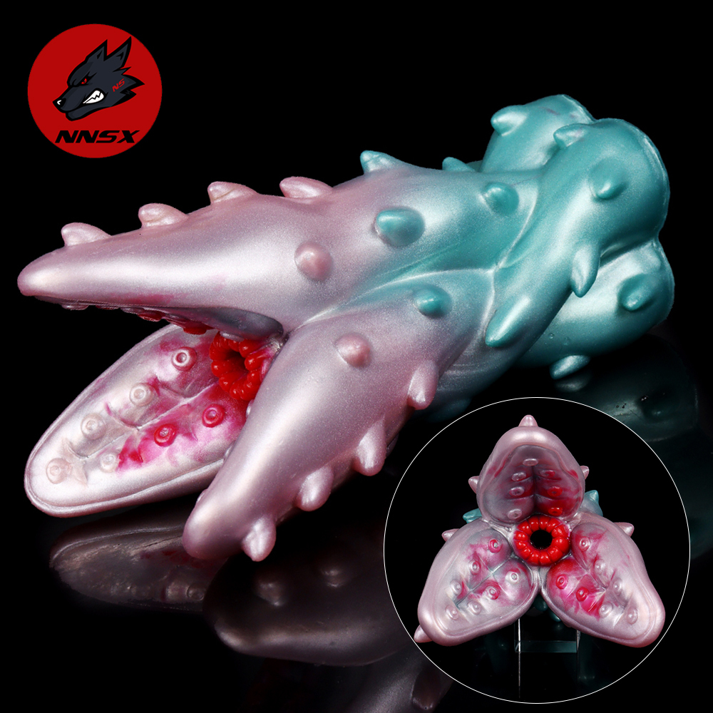 masturbator NNSX Realistic Male Masturbator Pocket Pussy Sex Toys for Men Silicone Artificial Flower/Monster Men Stroker Anal Adult Sex Toys