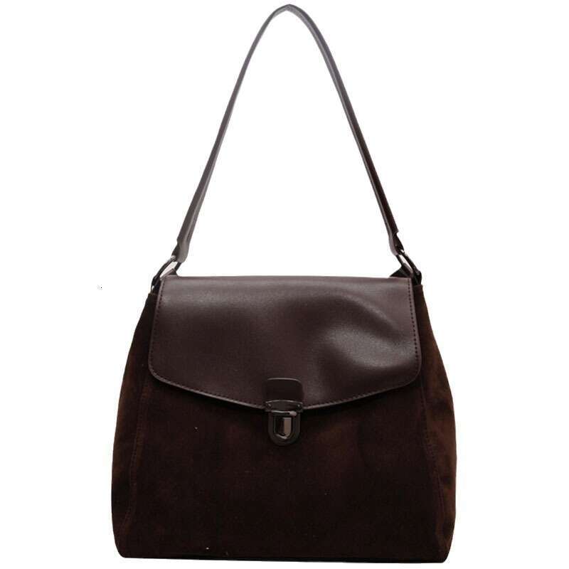 High-Grade Retro Large-Capacity Messenger Female 2024 New Joker One-Shoulder Underarm Commuter Bag