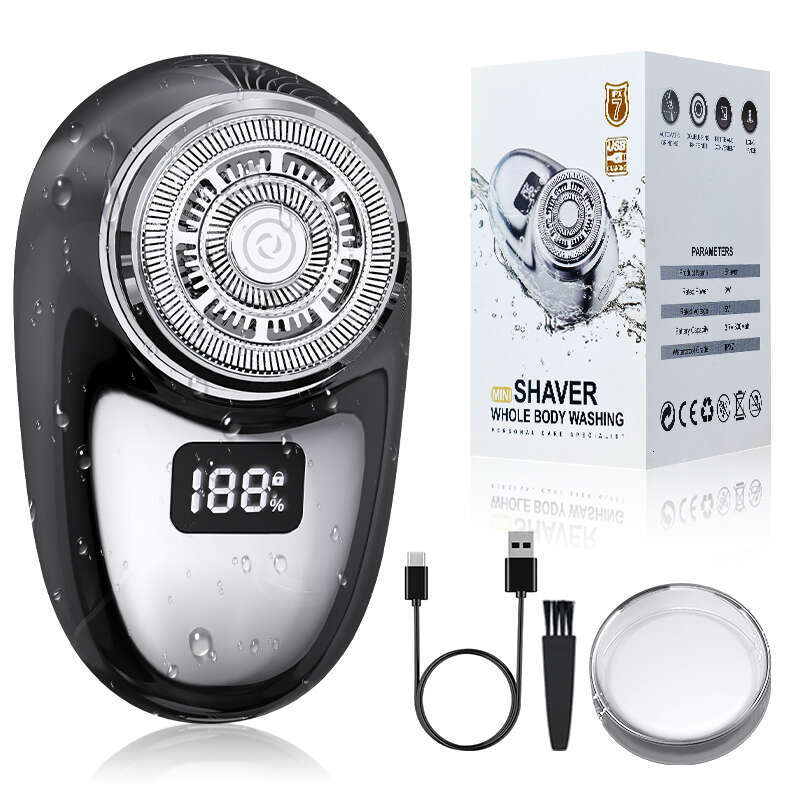 Wholesale Metal Crafting Mini Electric Razor USB Rechargeable Portable Shaver for Men Wet Dry Use on Face Beard