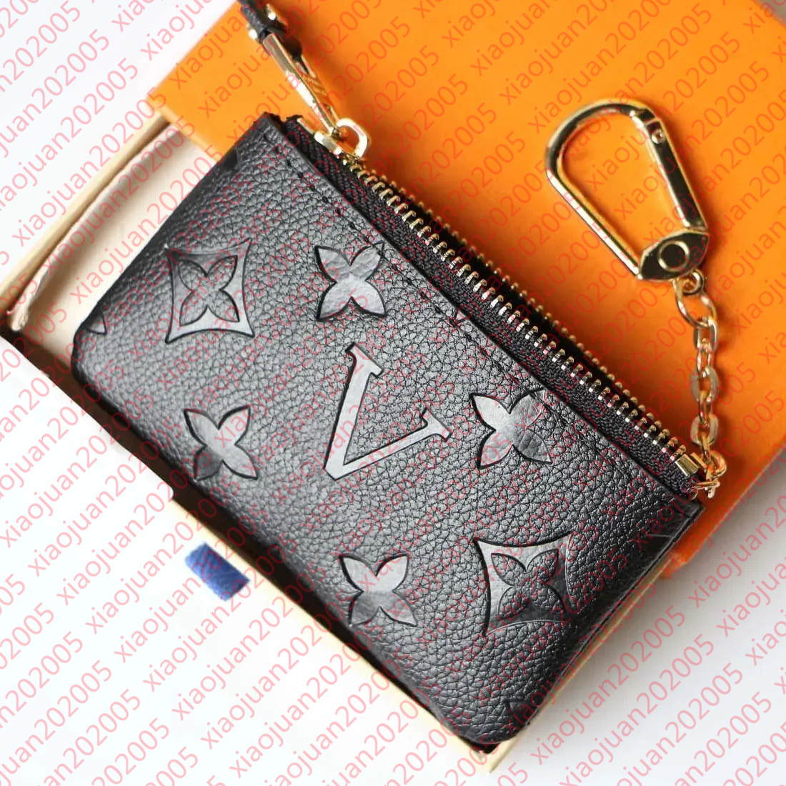 Designers luxurys Purses KEY POUCH POCHETTE CLES Women Mens Key Ring Credit Card Holder Coin Purses Mini Wallet Bag