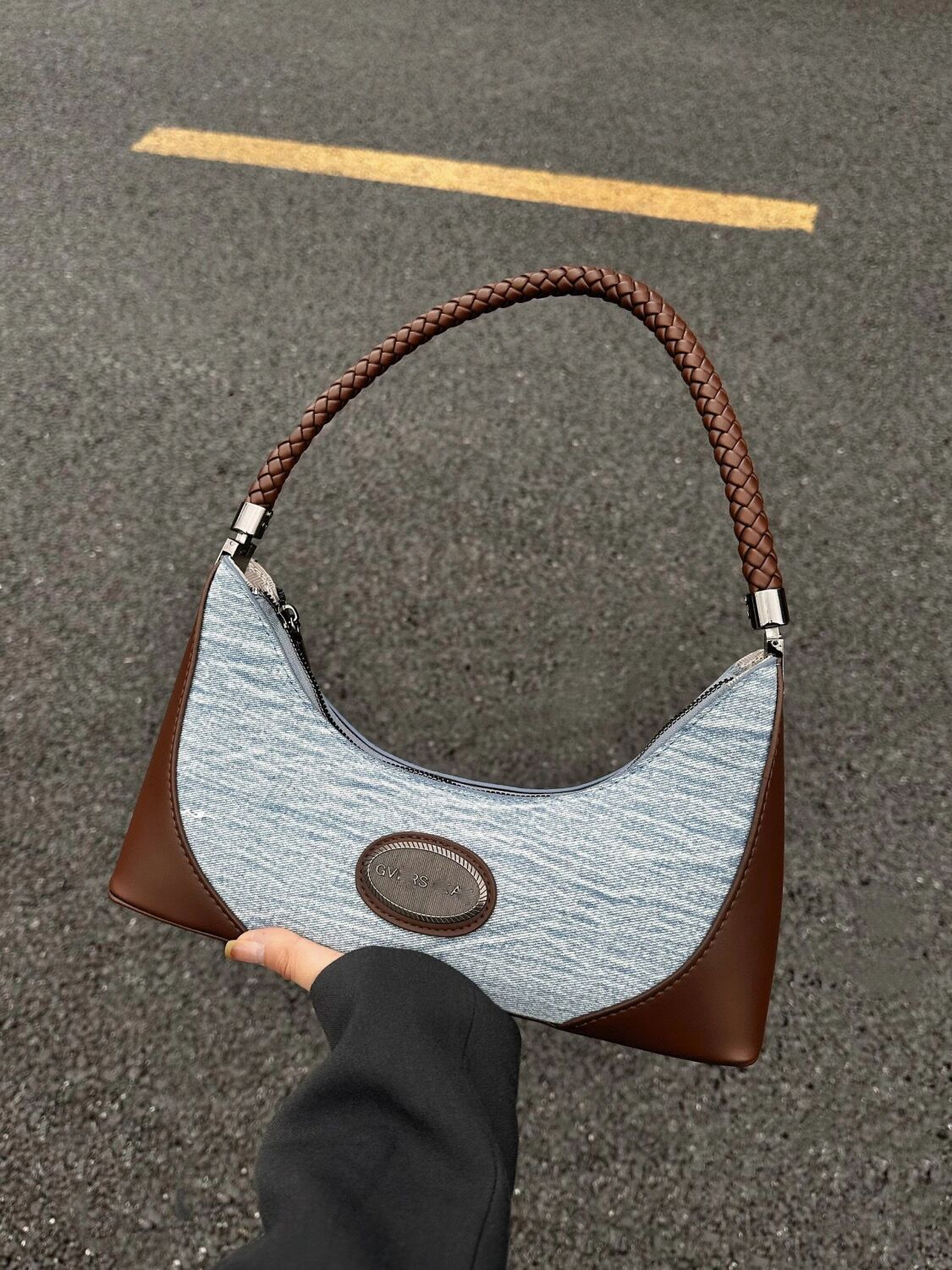 bags Chain Bag plaid flap shouder handbag gold chain leather double letter solid color buckle square stripe lady messenger