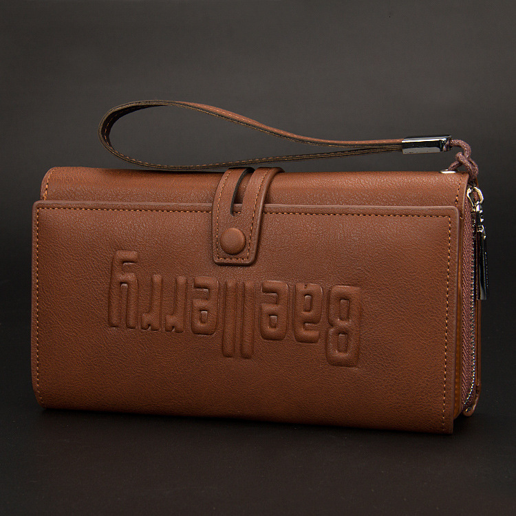 Men's Baellerry Multi functional Long Large Capacity Handheld Bag Wallet