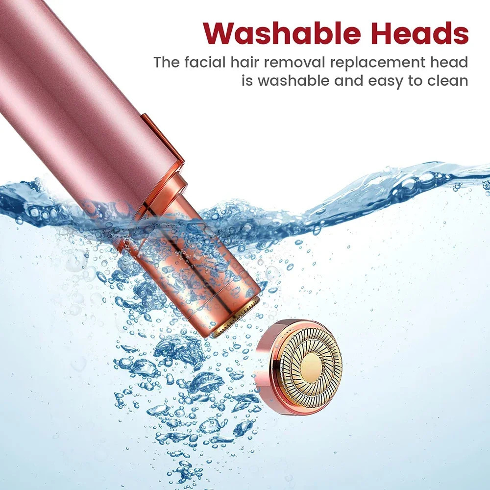 Hair Remover for Women Painless Face Trimmer Rechargeable Mini Epilator Lady Shaver Portable Electric Razor Lips 241030