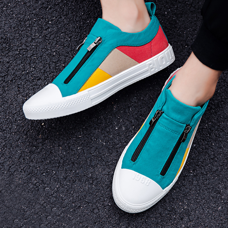 Casual Breathable Canvas Shoes 2020 New Fashion Flats Trending Sneakers Men Slip on Loafers