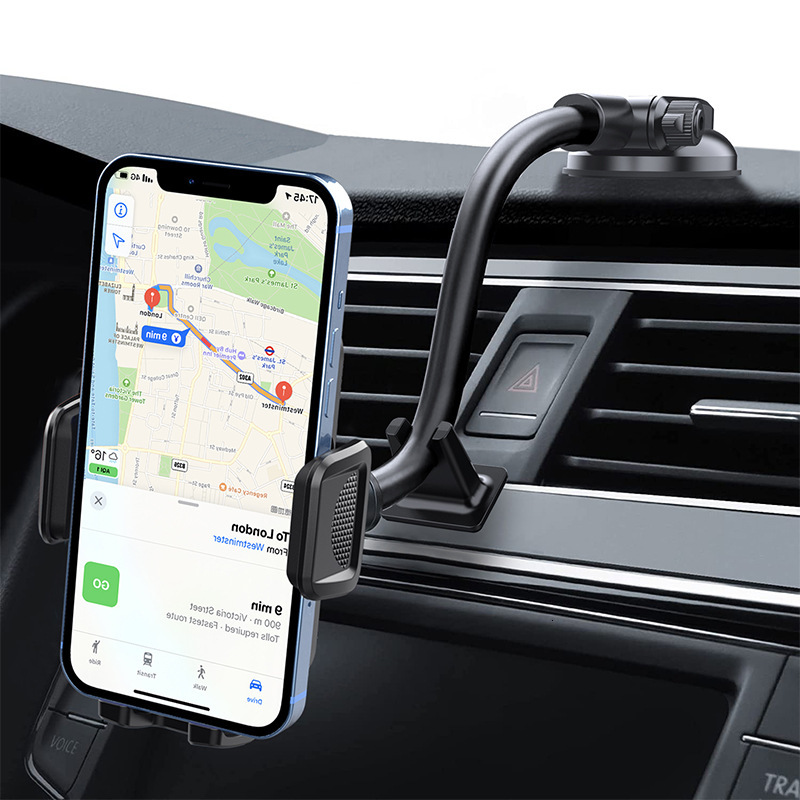 New The New Popular Car Mobile Phone Holder Dashboard Suction Cup Retractable Long Pole Air Outlet Cross Border Export Wholesale