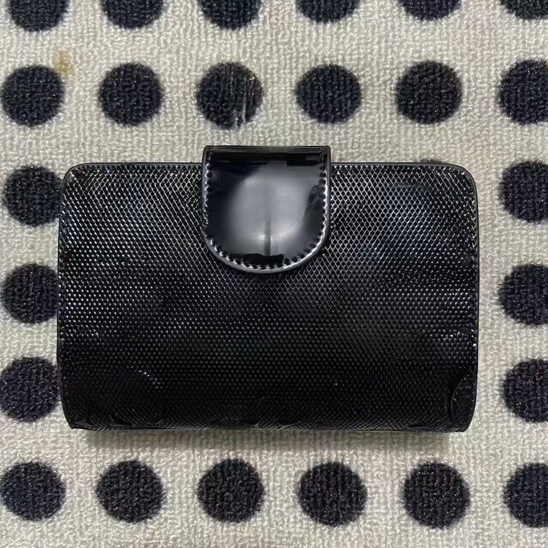 Designer Wallet Medium Business 3D Logo Relief Corner Zip Wallet in Signature Leather Women Fold Over Short Card Coin Purse