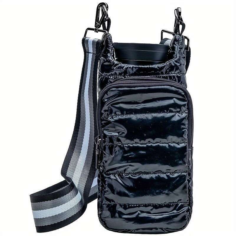 multifunctional outdoor down bottle cover with fashion shoulder strap crossbody bag for kettle protection