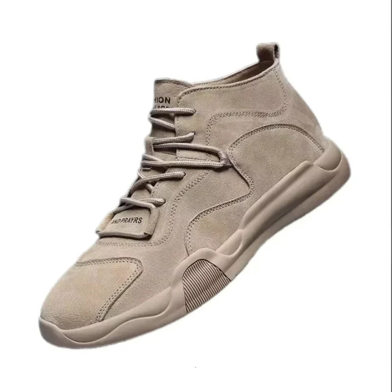 Anti slip work shoes mens industrial safety boots lace retro high-quality size 44 fashionable shoes 45 241031