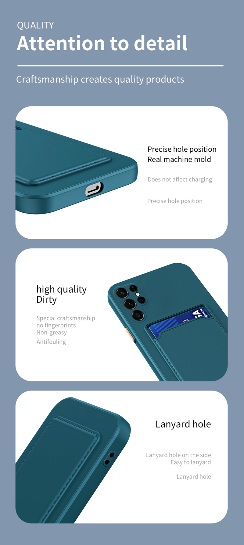 S25 FE Skin Feel Card Slot Soft TPU Cases For Samsung S25 Edge A36 A56 A26 A70 A16 A06 S24 Ultra A55 A35 A25 A15 A05 A05S S23 Plus A54 Credit ID Cards