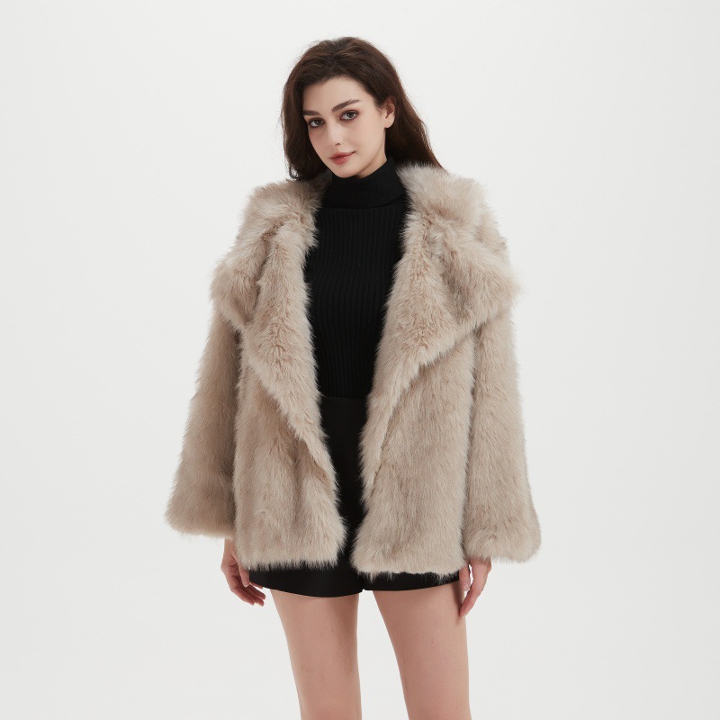Women's Fur Advanced and environmentally friendly faux fur short coat