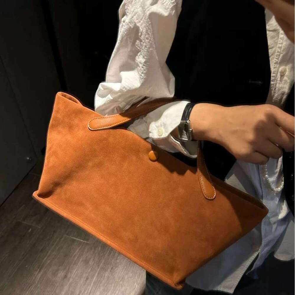 2024 Autumn And Winter New Real Suede Large Capacity Tote Bag