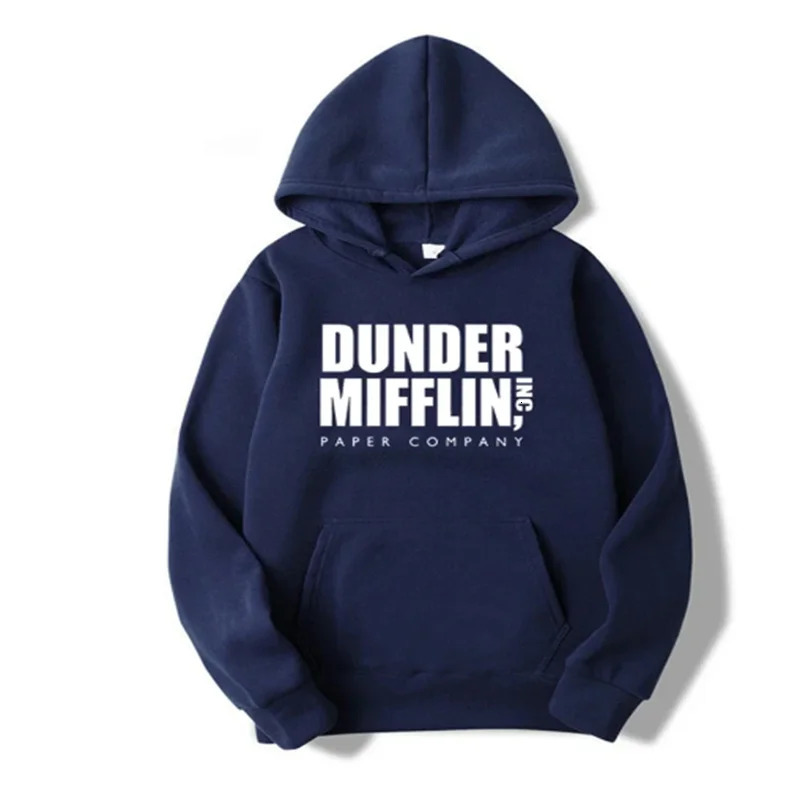 Dht Schrute Hoodies para homens e mulheres casual com capuz Office Dunder Mufflin papel 241024