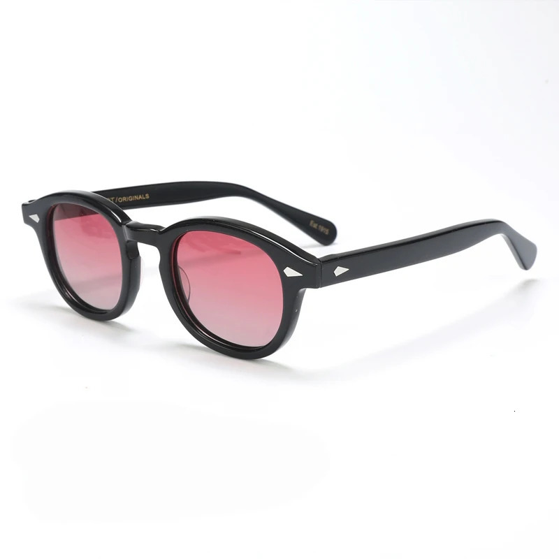 Johnny Depp Lemtosh style sunglasses for men with box and shell light blue retro sunglasses for men UV400 Oculos 241030