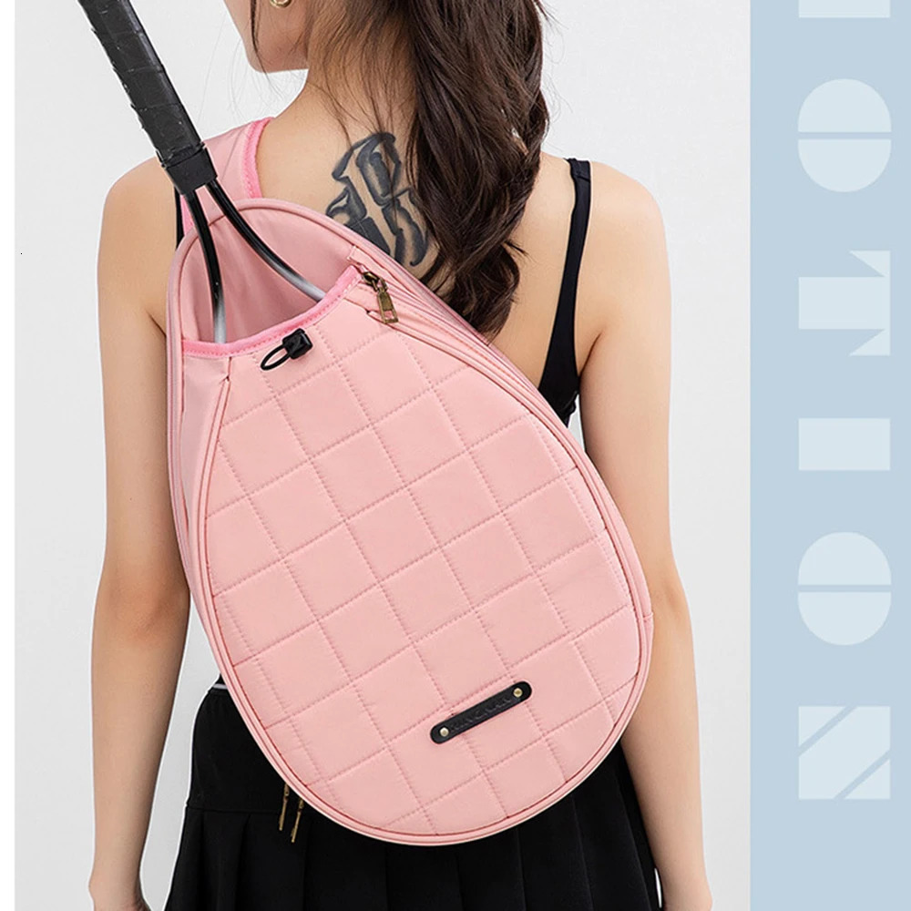 Outdoor Sports Large Capacity One Shoulder Diagonal Straddle Tennis Bag Racquet Bag Oxford Fabric Waterproof Badminton Bag 241031