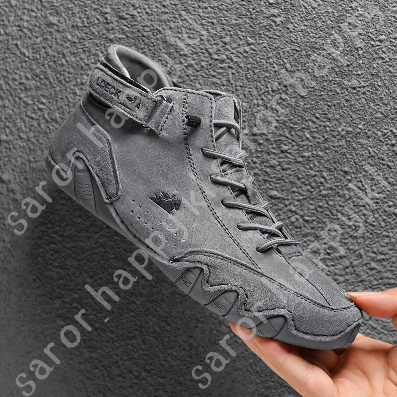 Men Boots Casual Motorcycle Winter Shoes 2023 Waterproof High Top Sneakers Luxury Footwear 303