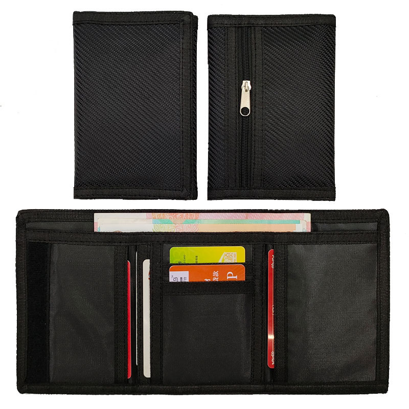 New designer foldable wallet, men's storage bag, bank card bag, long three fold gift zipper bag