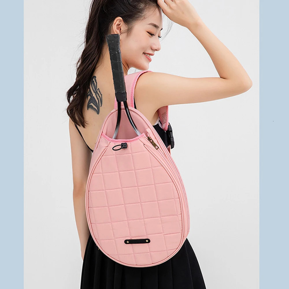 Outdoor Sports Large Capacity One Shoulder Diagonal Straddle Tennis Bag Racquet Bag Oxford Fabric Waterproof Badminton Bag 241031