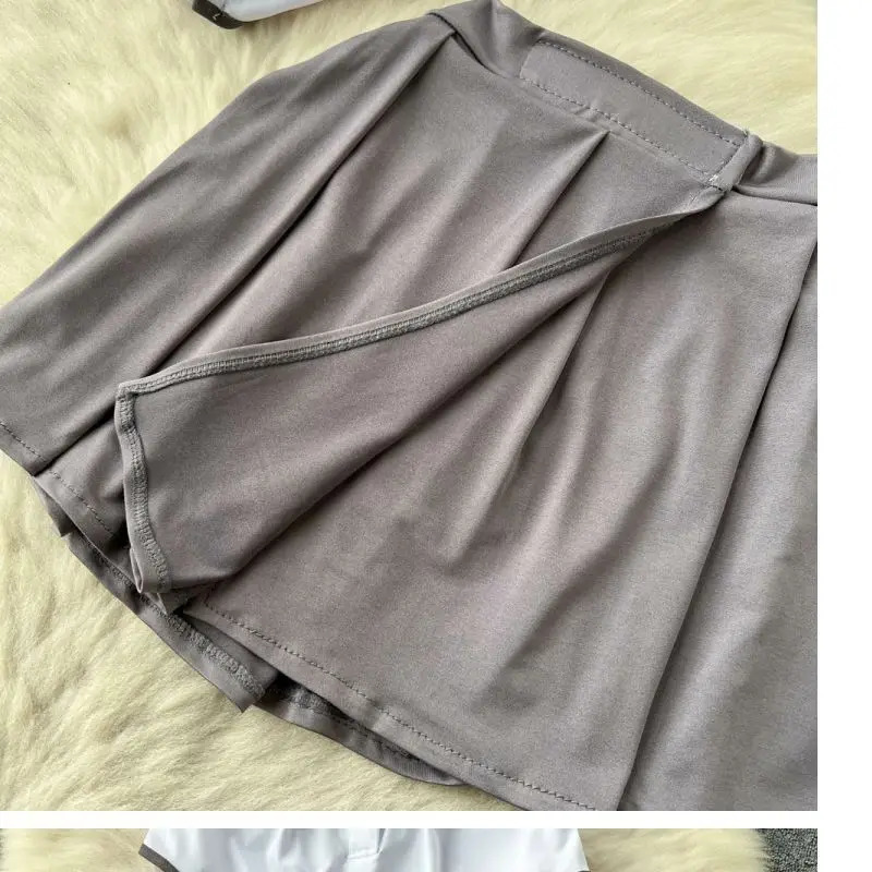 Sweet Bow Preppy Uniform Suits Button Backless Sleeveless BodysuitsPleated Skirt Lingerie Women Sexy JK Erotic Rompers Sets 241031