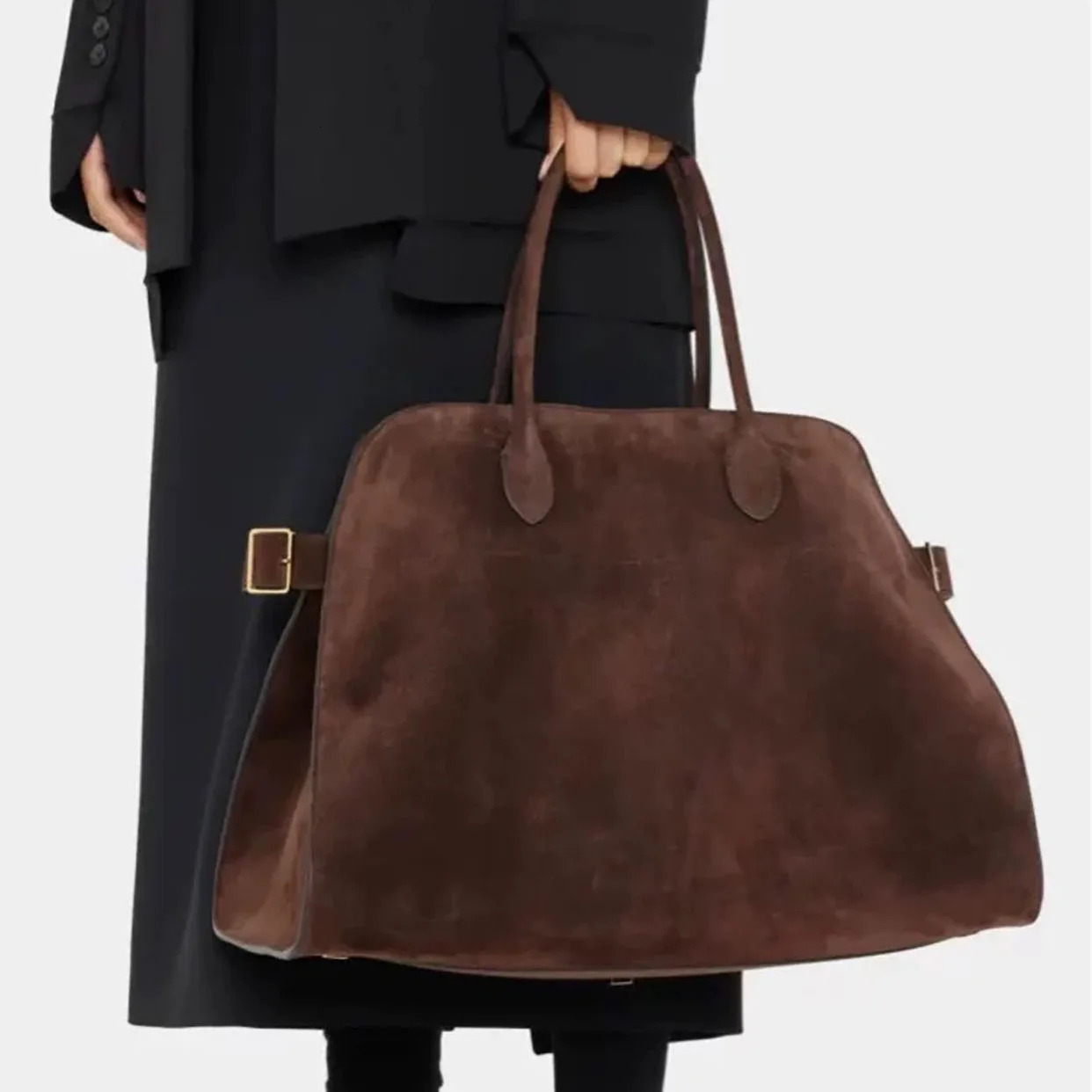 Genuine Leather Large Travel Margaux Handbag Women Shoulder Tote Bags Simple Classic High Quality Bolsa 11
