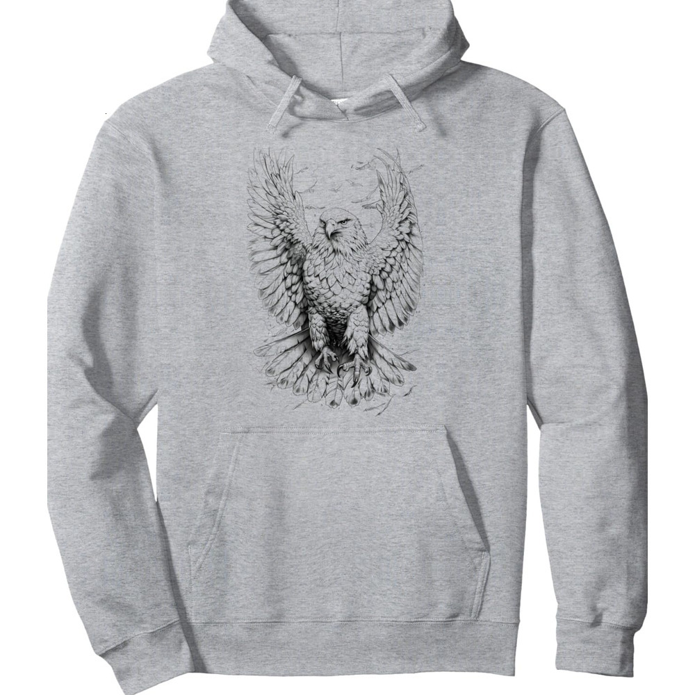 Hoodie for Mens Womens Eagle Bird Bald USA America Freedom Patriotic Gift Pullover Hoodie Graphic Hoodies sweatshirt Pullover Long Sleeve