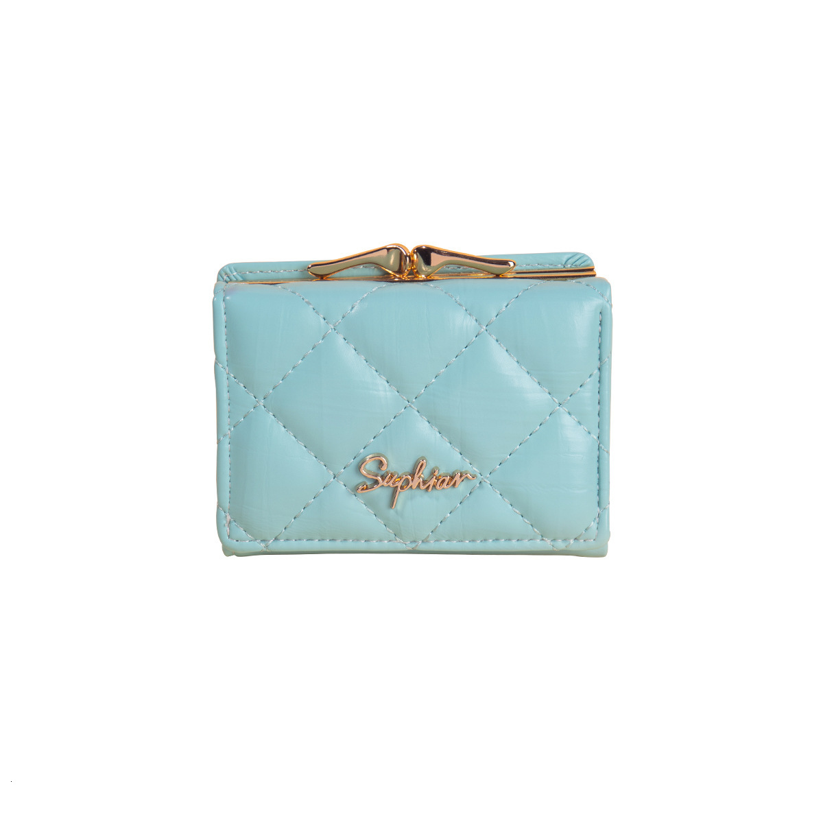 New designer embroidered plaid wallet for women, lightweight ins coin wallet, pu fashion card bag