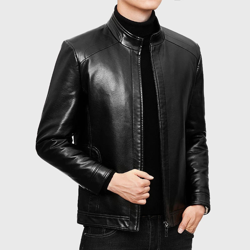 Men Leather Suit Jacket Slim Fit blazer Coat Fashion jacket Streetwear Casual Blazer Jackets Male Outerwear mens 241031