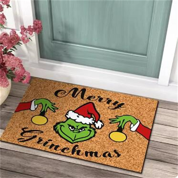 2024 Front Porch Rugs Welcome Mat Christmas Gnome Door Mat Christmas Festival Decoration Front Door Carpet Indoor Outdoor Mat