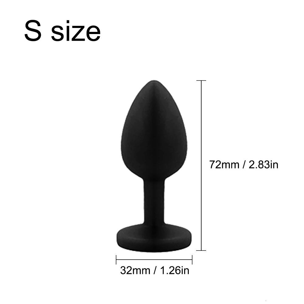 3 Sizes Sex Shop Adult Silicone Jewelry Anal Trainer Sex Prostate Back Yard Toy Anal Butt Plug for Women Man Couple Gay Unisex 241031